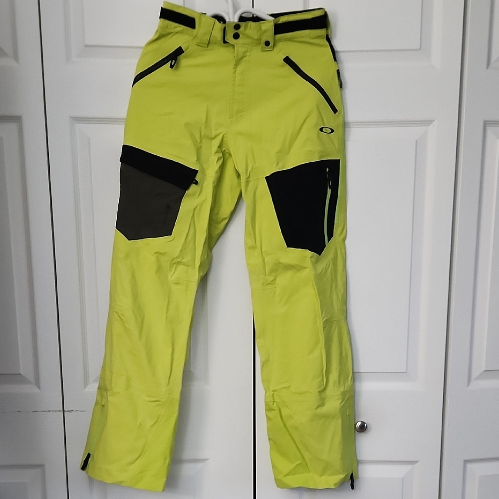 Oakley Men's Lime Green Ski Pants - GORE-TEX